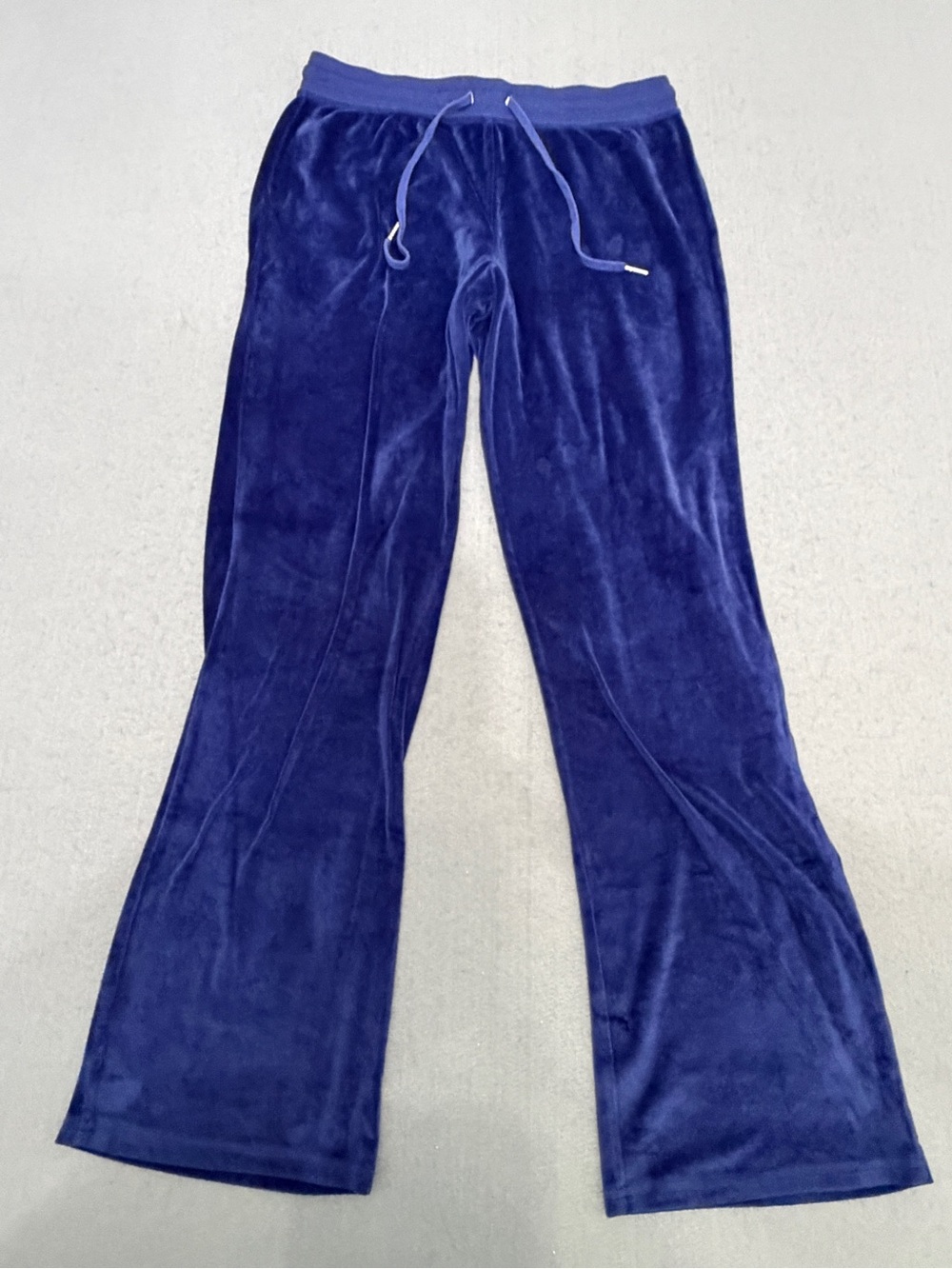 Women’s Juicy Couture Blue Velour Lounge Pants Size Large